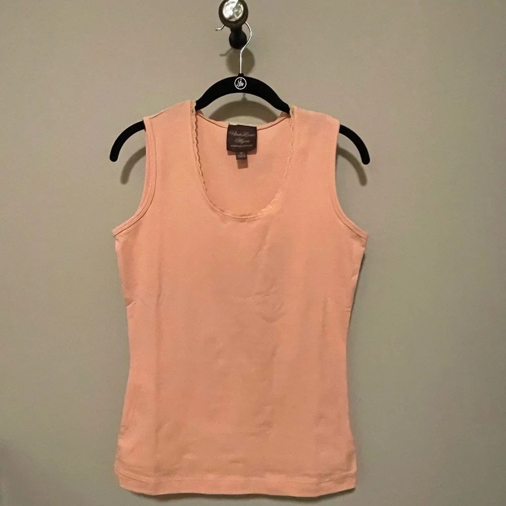 Kathleen Kirkwood Apricot Undercover Agent Sleeveless Tank Top     size XS NWOT - Picture 9 of 11